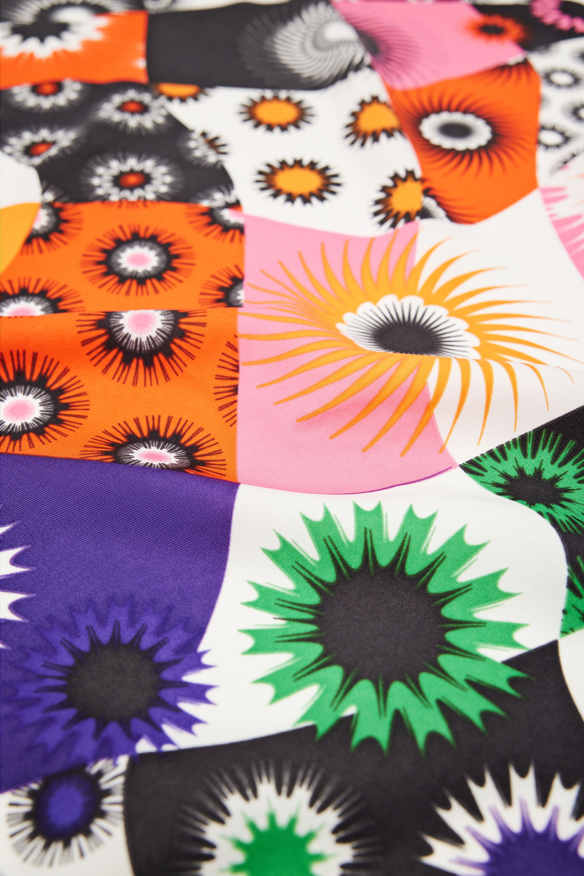 Foulard carré patchwork