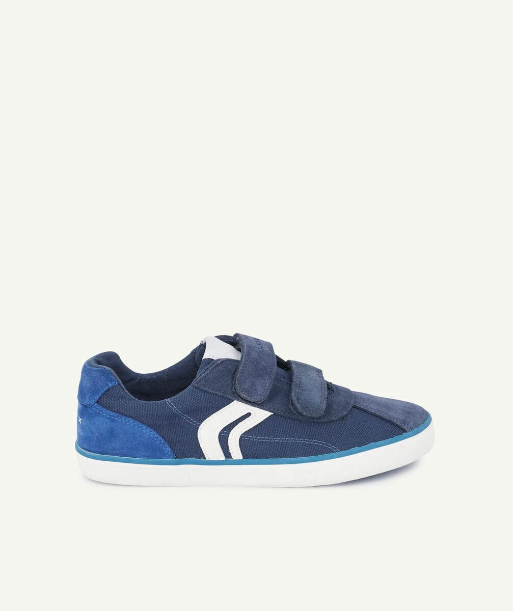 GEOXLES BASKETS BLEUES EN SUÈDE ET TOILE