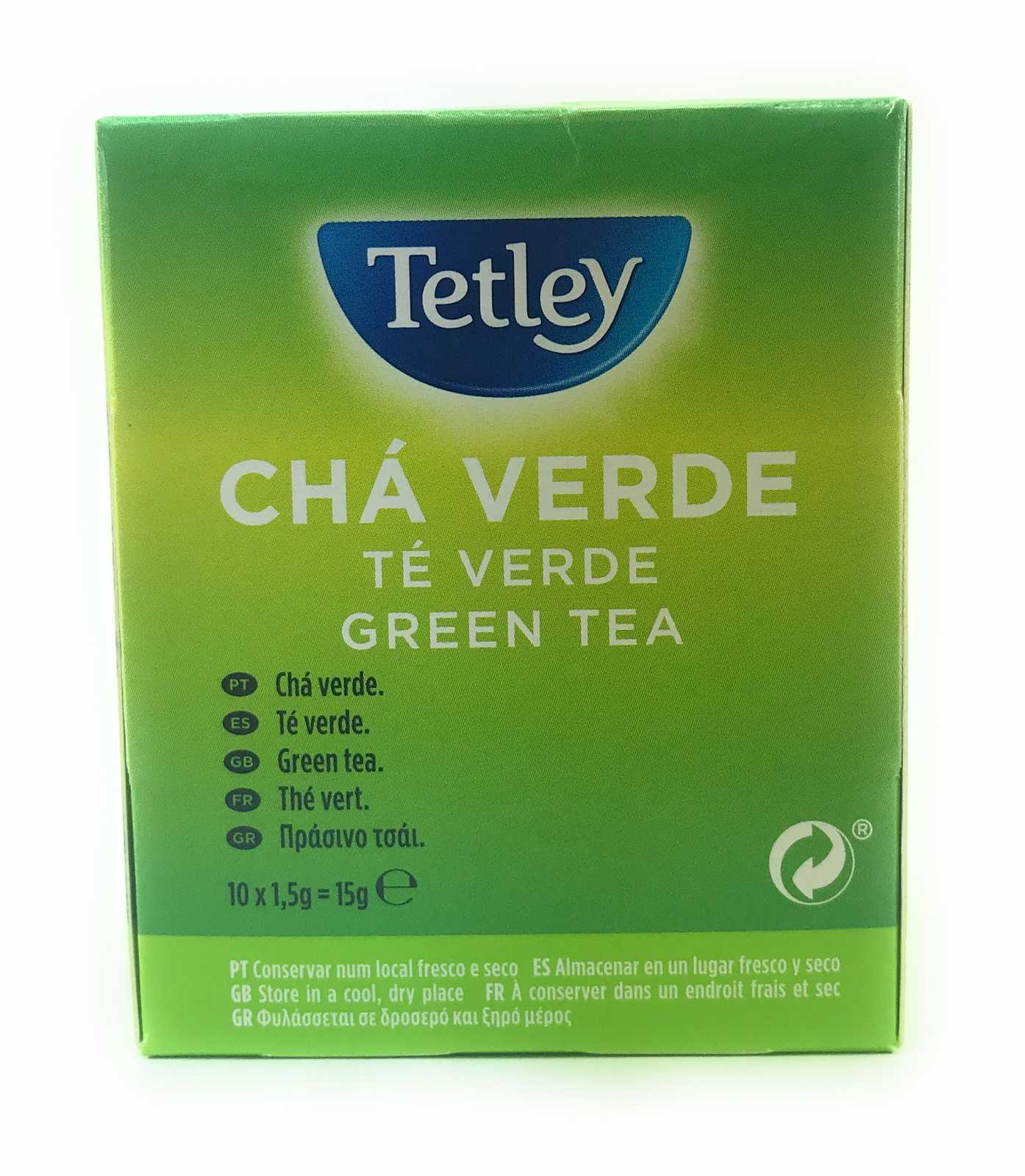Chá Verde Tetley, 10 sachês