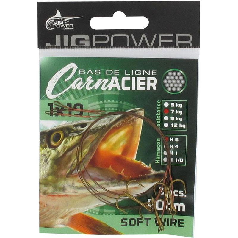 Bas De Ligne Powerline Jig Power 1X19 Triple - Par 3