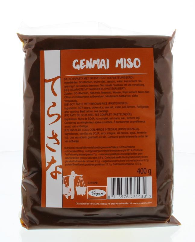 Terrasana Genmai Miso Gepasteuriseerd 400g