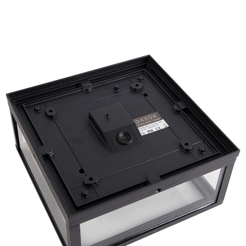 Industriële plafondlamp zwart IP44 2-lichts - Charlois