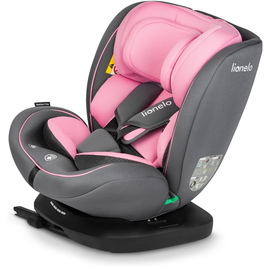 lionelo Kindersitz Bastiaan i-Size Pink Baby