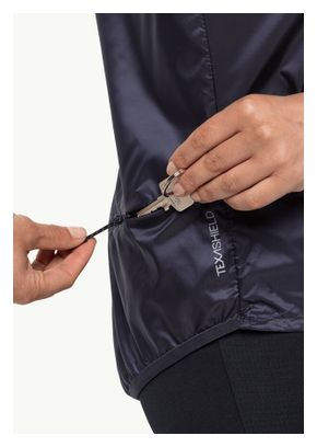 Veste Coupe-Vent Jack Wolfskin Morobbia Wind Gris Femme
