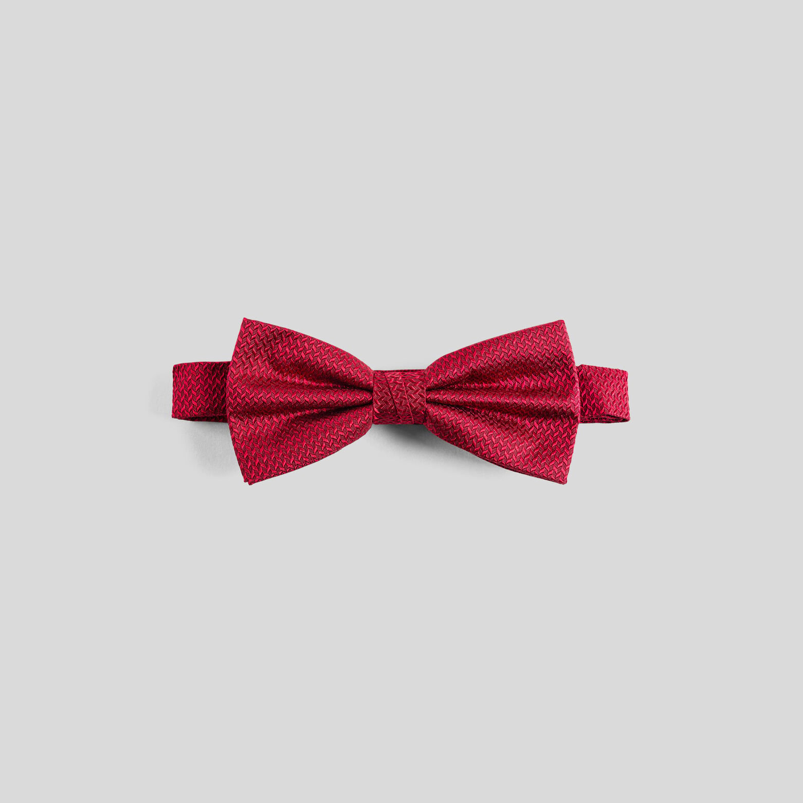 Nœud papillon micro motif jacquard Rouge
