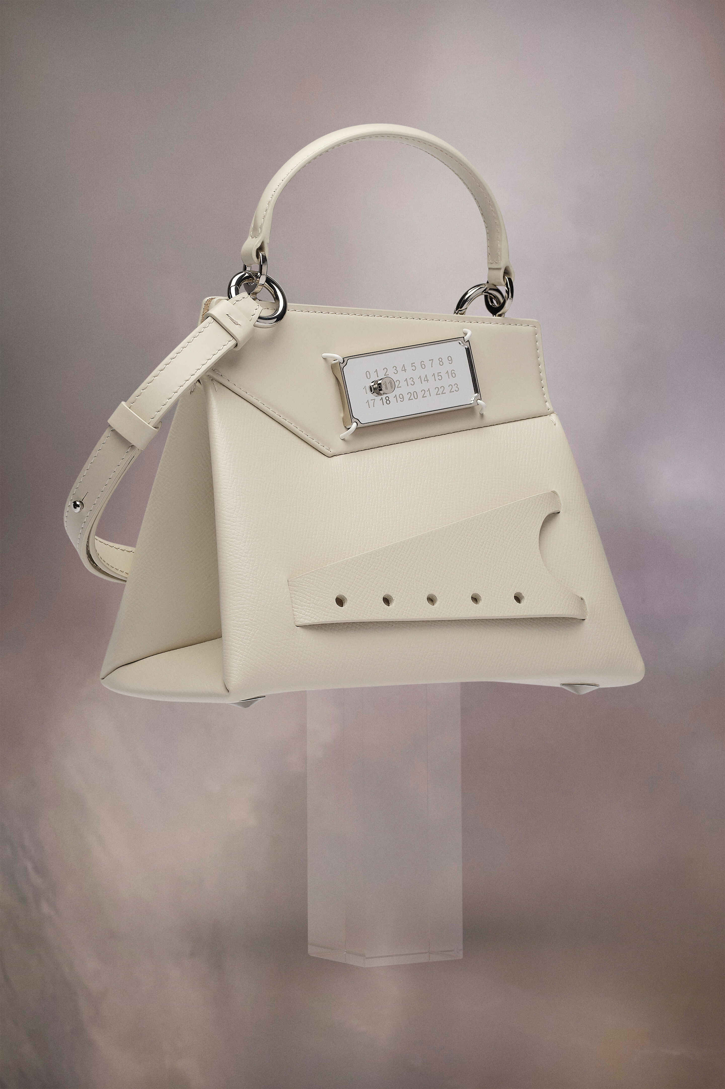 Sac à main en cuir Snatched Petit | Femme Gris clair