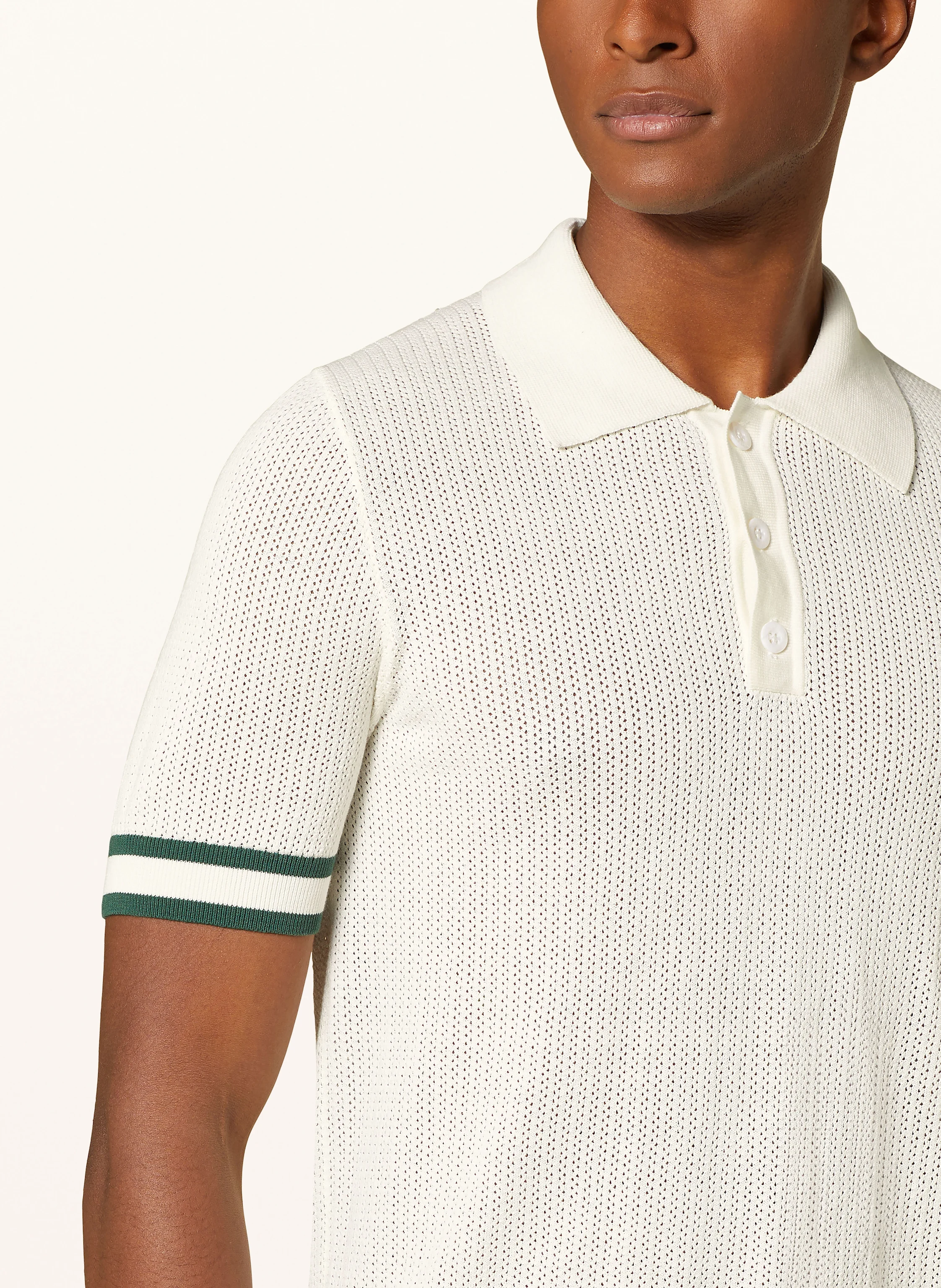 REISS Strick-Poloshirt QUINN
