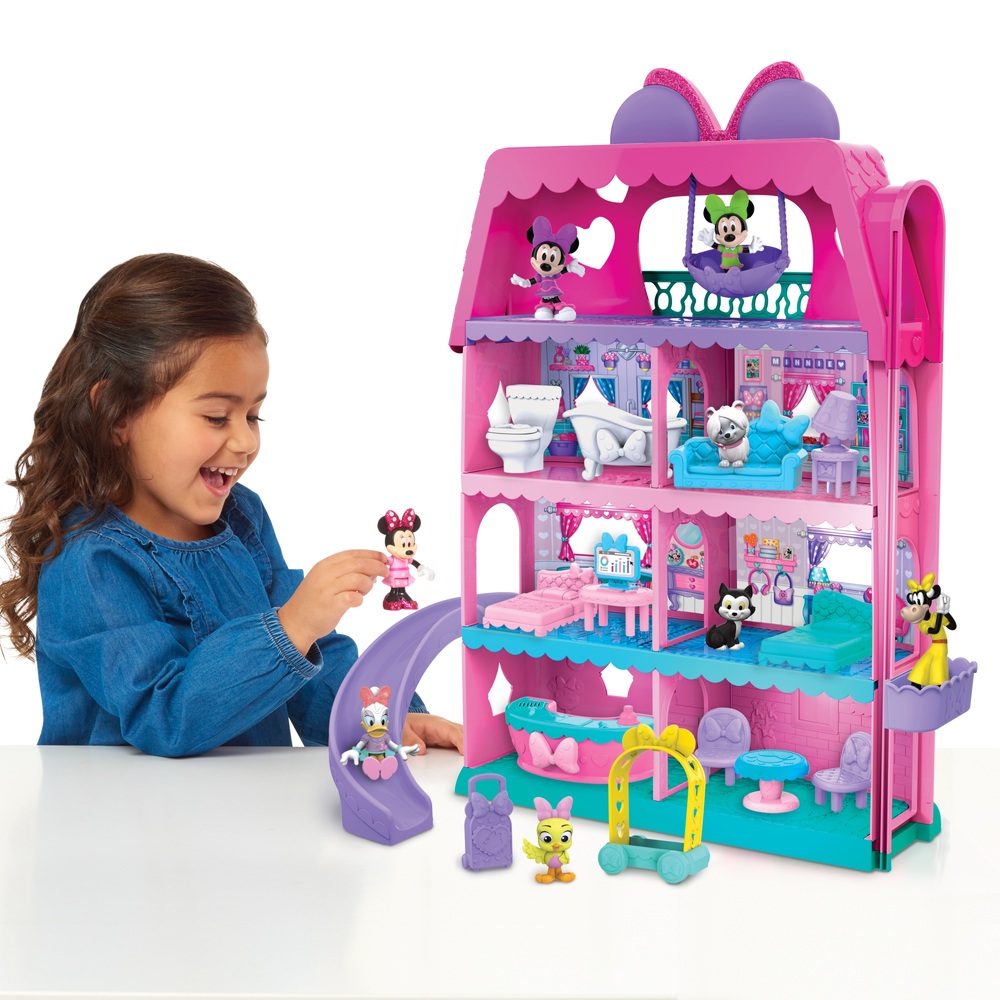 Minnie Mouse Bow-Tel Hotel Puppenhaus-Spielset
