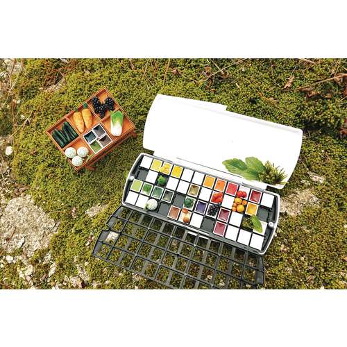 MIJELLO Mission Gold Aquarellkasten mit 1/2 Näpfchen