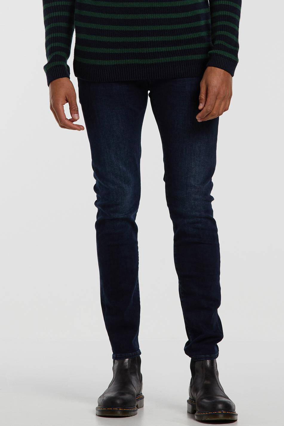 Petrol Industries slim fit jeans SEAHAM met riem midnight blue