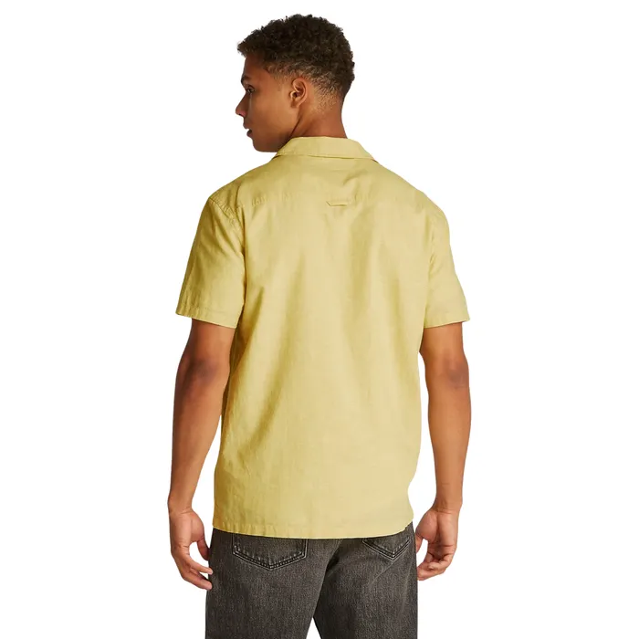Tommy Hilfiger Regular Fit Linnen Blend SS Overhemd Heren