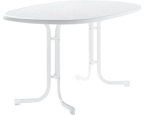 Sieger Mecalit tuintafel 140x90x72 cm wit