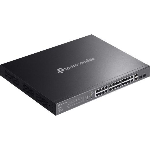 TP-Link Omada ES228GMP commutateur réseau Géré L2 Gigabit Ethernet (10/100/1000) Connexion Ethernet, supportant l'alimentation via ce port (PoE) Noir
