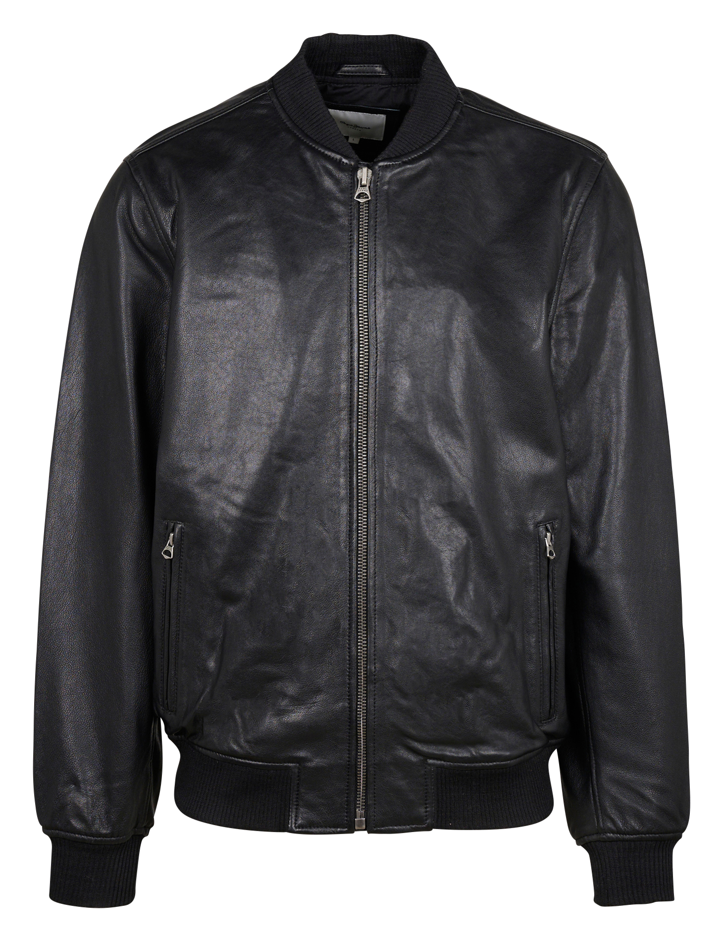 TORNO - Veste col teddy en cuir | Noir