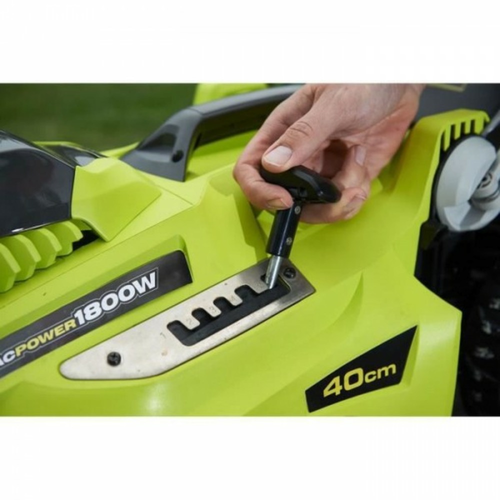 Tondeuse a gazon électrique 1800w 40cm de coupe rlm18e40h - 5 réglages de hauteur de coupe + mulching