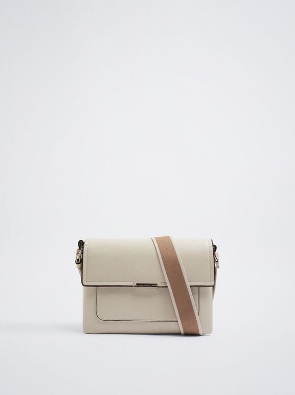 Bolsa de ombro trançada - Natural
