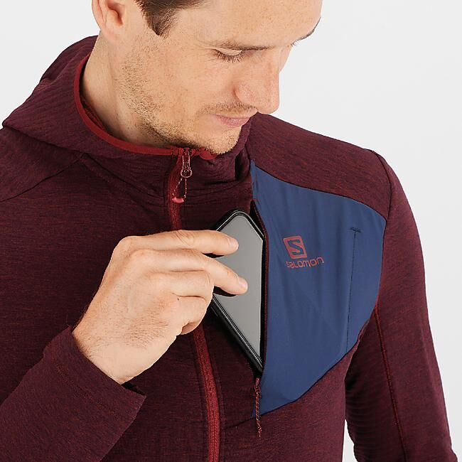 SALOMON - OUTLINE FZ HOODIE M