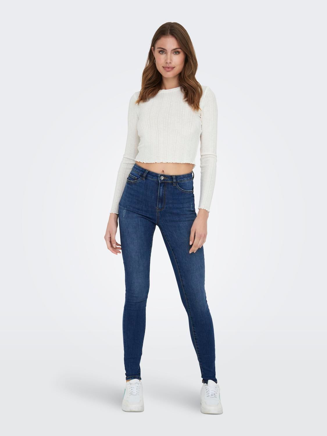 ONLROSE Hohe Taille Skinny Fit Jeans Medium Blue Denim