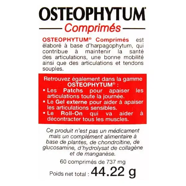 Les 3 Chênes Muscles & Joints Osteophytum Joint Flexibility & Mobility 60 comprimidos