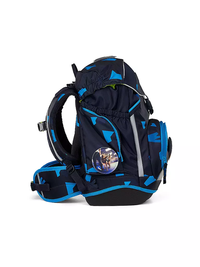 ERGOBAG Schultasche Set 6tlg Pack Verfolgungsjagd schwarz
