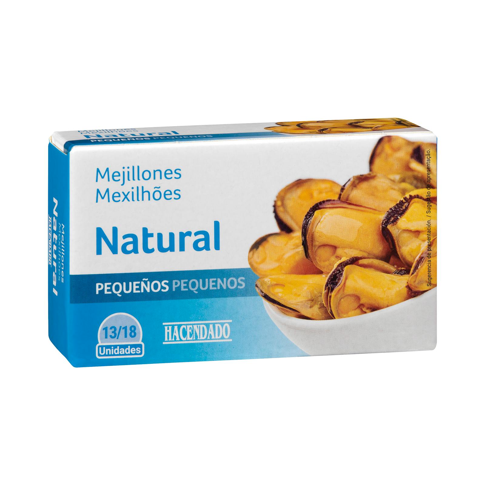 Hacendado petites moules naturelles