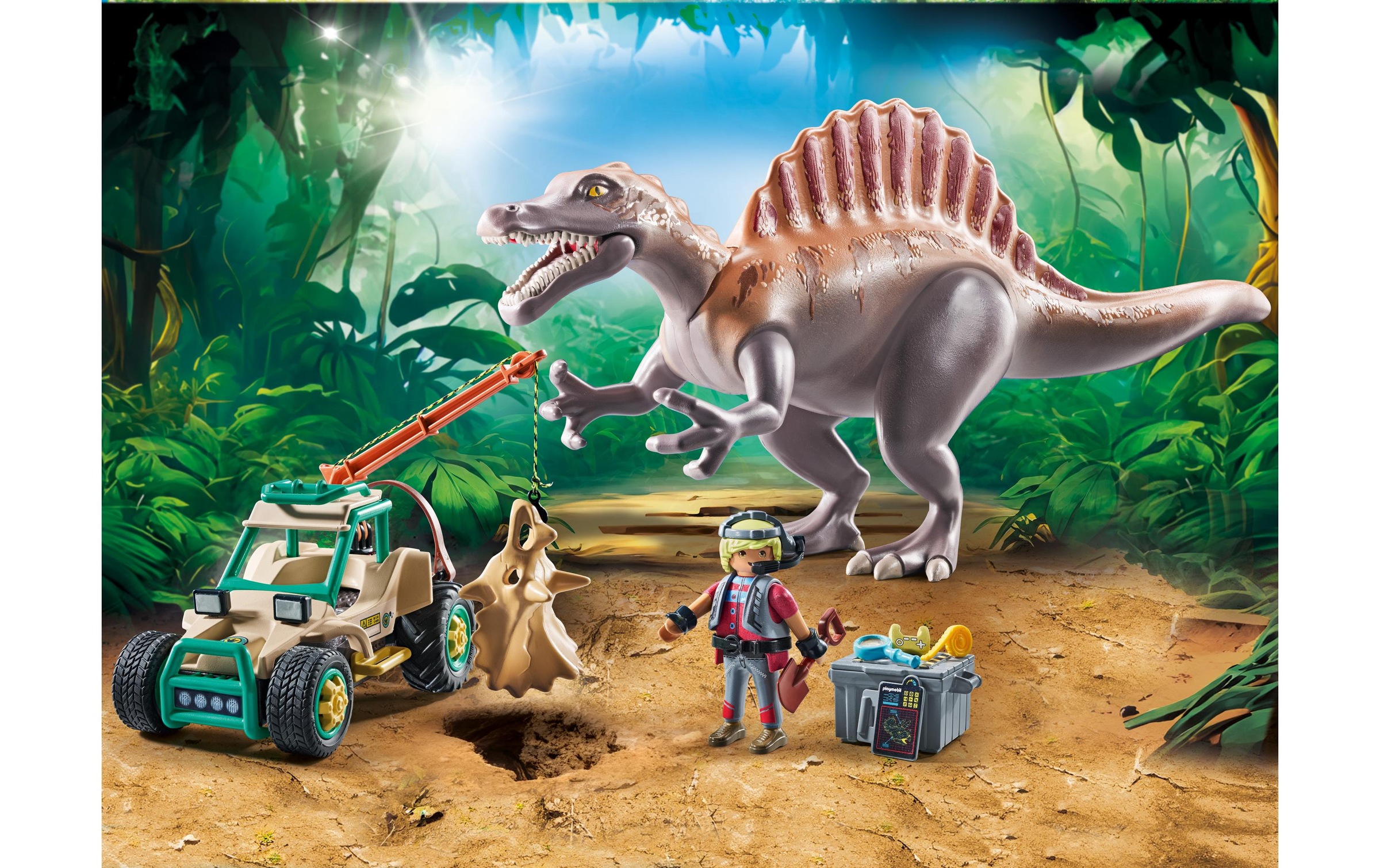 Playmobil® Spielbausteine »Dinos Spinosaurus-Angriff auf Dino-Ausgrabung 71820«