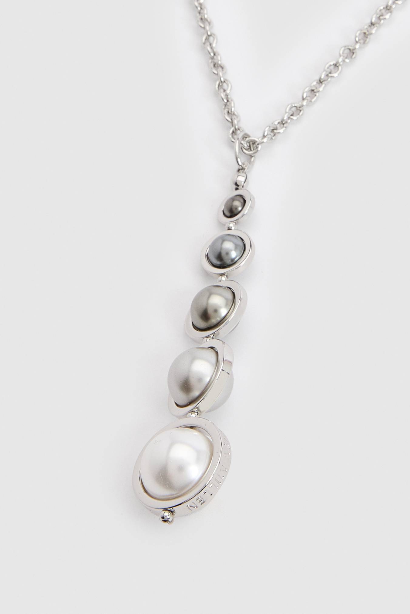 KarenMillen Collier Pendentif À Logo Et Perles