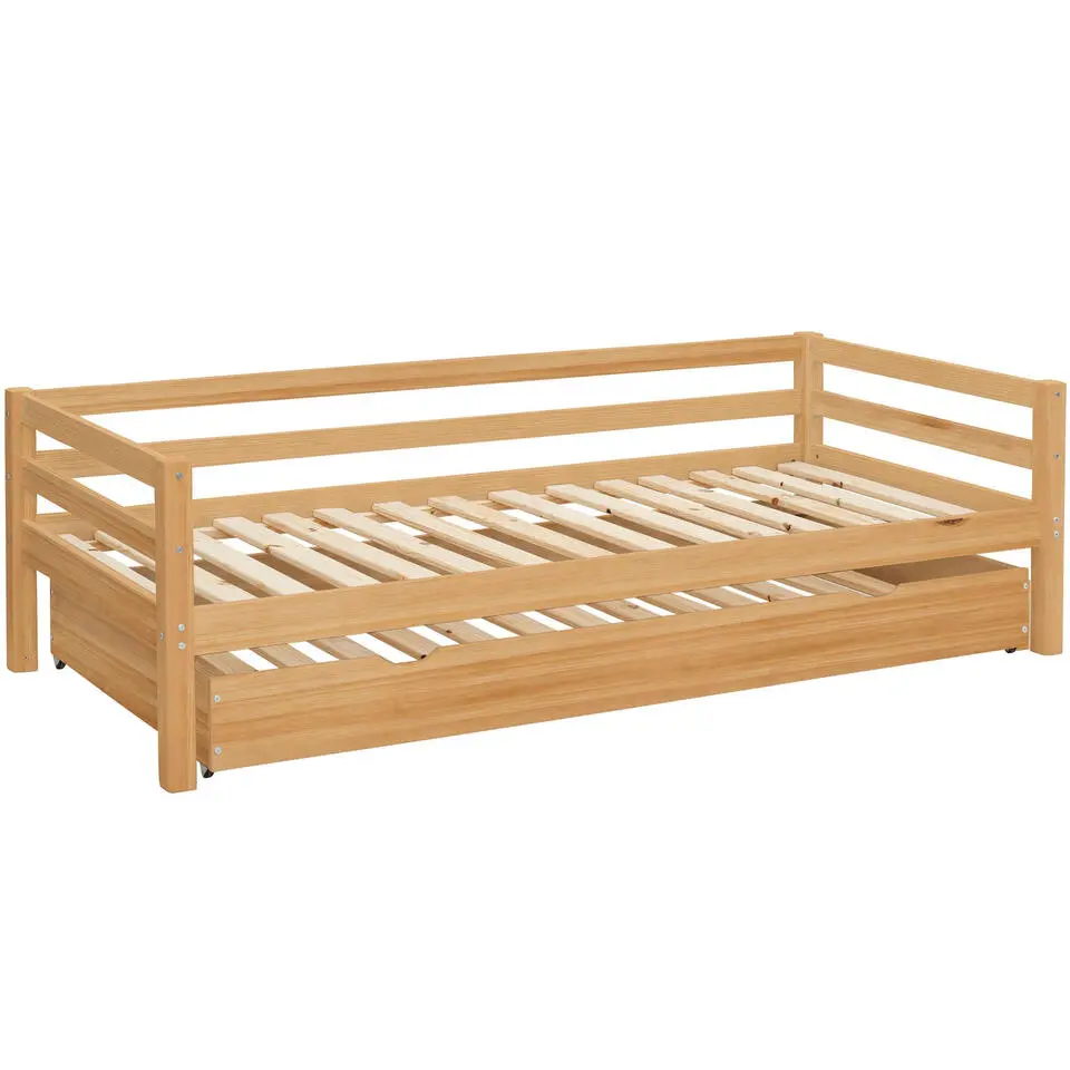 Alpi - Bed met bedlade 90x200 cm in grenen