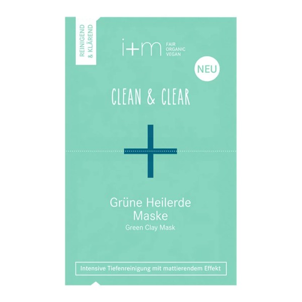 i+m Clean & Clear Grüne Heilerde Maske 2x7ml