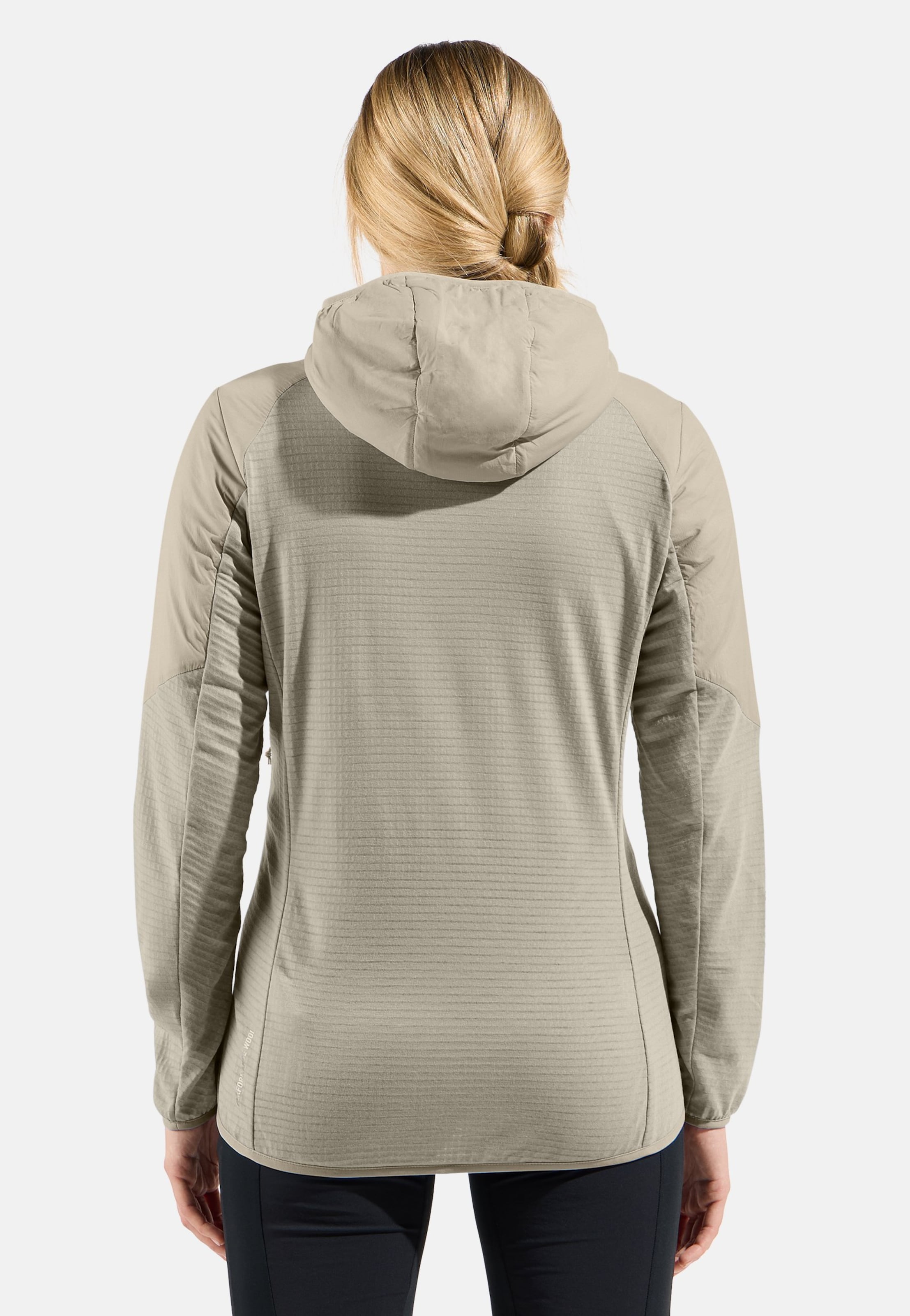 Isolierte Ascent Hybridjacke mit Wolle in agate gray