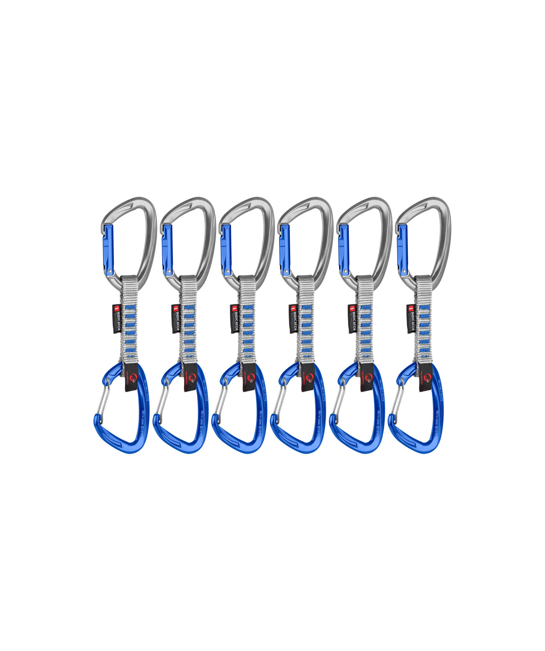 Mammut| Crag Keylock Wire 10 cm Indicator 6-Pack Quickdraws
