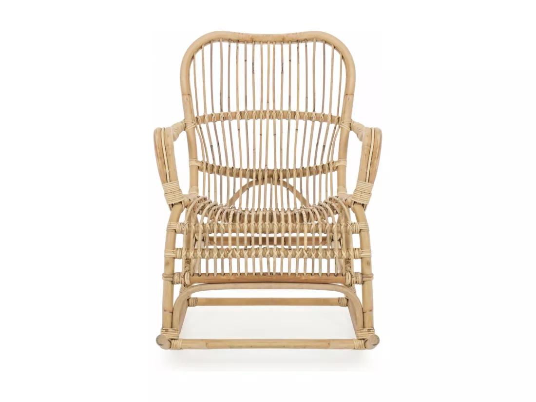 Rocking chair en rotin - CARMELIE