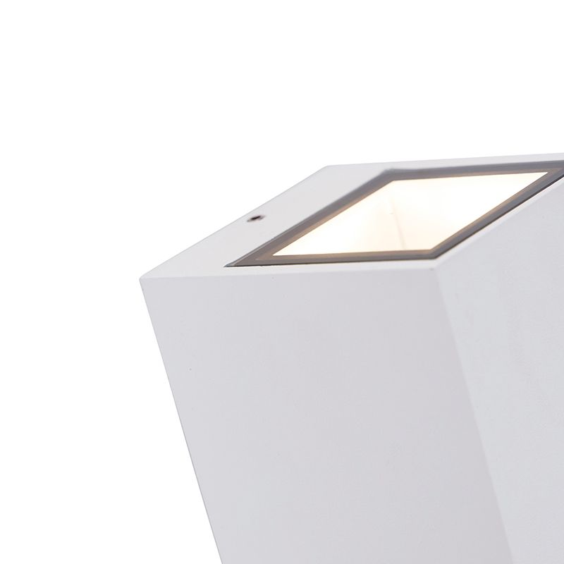 Moderne wandlamp wit 2-lichts AR70 IP54 - Baleno