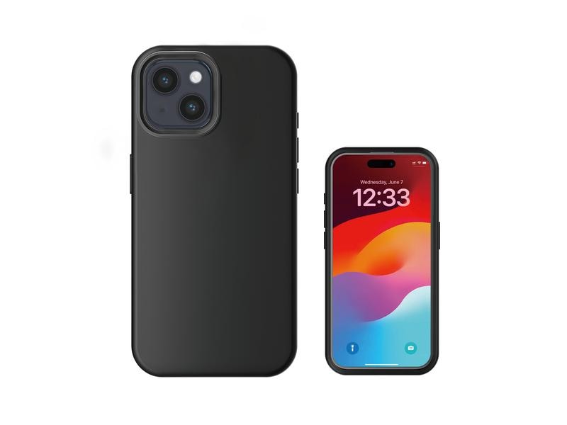 4smarts Back Cover Silicone Cupertino UltiMag iPhone 15 Schutzhülle mit integrierten Magneten für das Apple iPhone 15