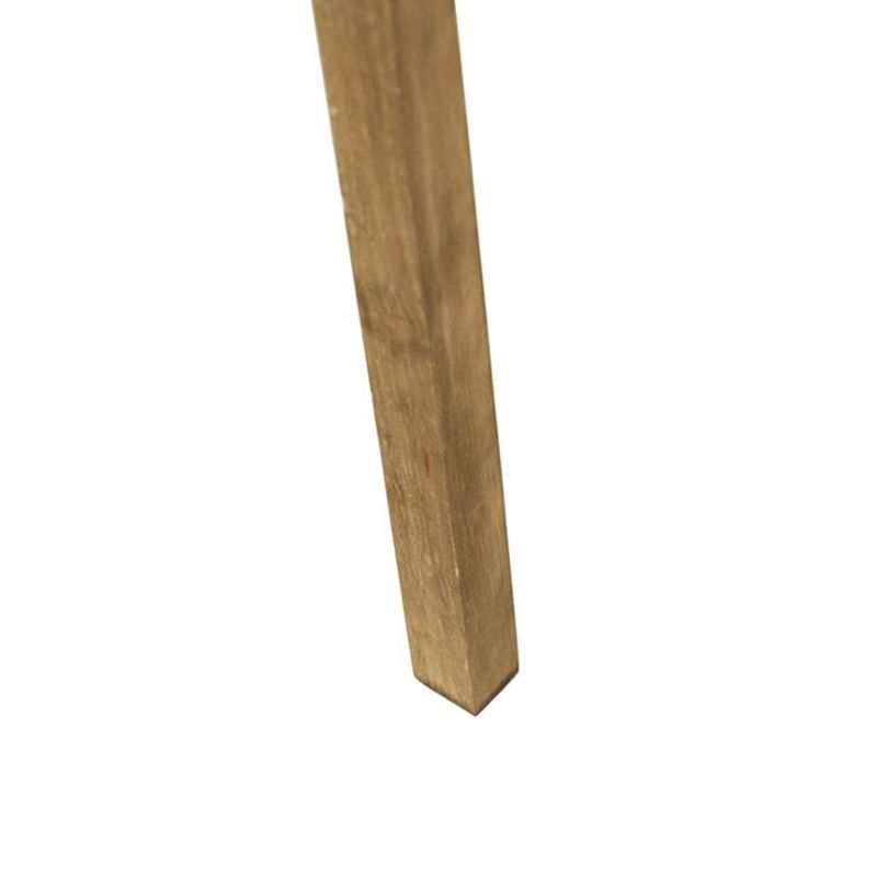 Landelijke tripod vintage hout met linnen kap zwart 45 cm - Tripod Classic