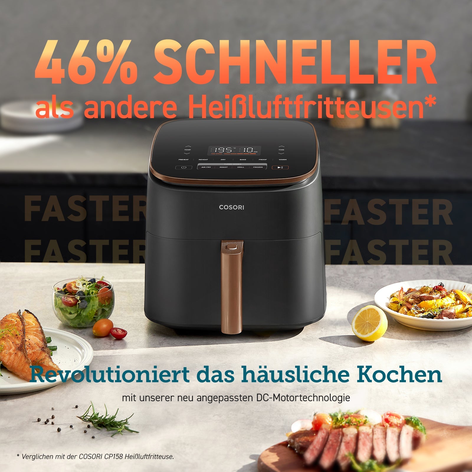 COSORI TurboBlaze™  6.0-Liter Heißluftfritteuse mit DC Motor, Retail Exclusive