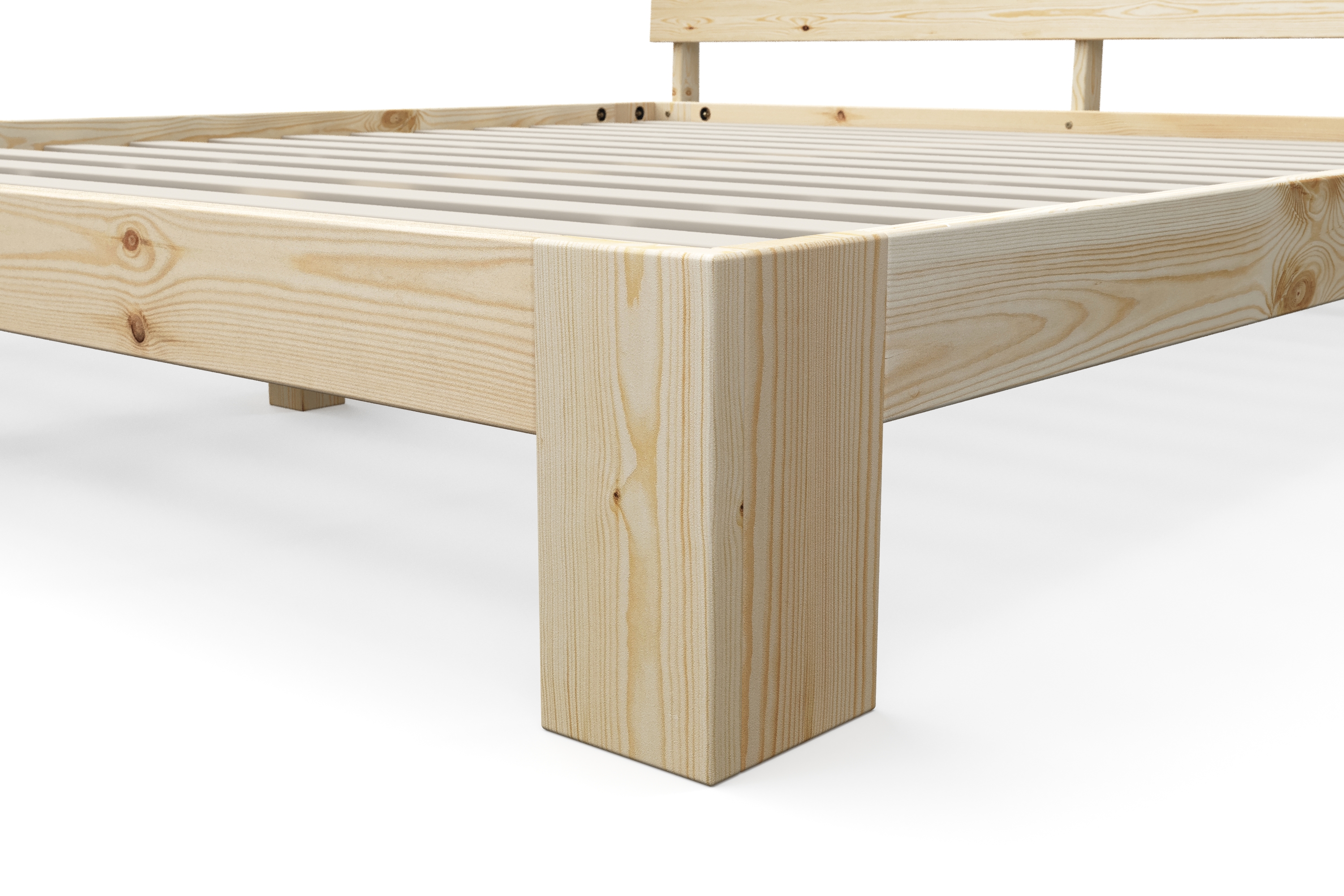 Bett Holz JAYDEN 180 x 200 cm nature