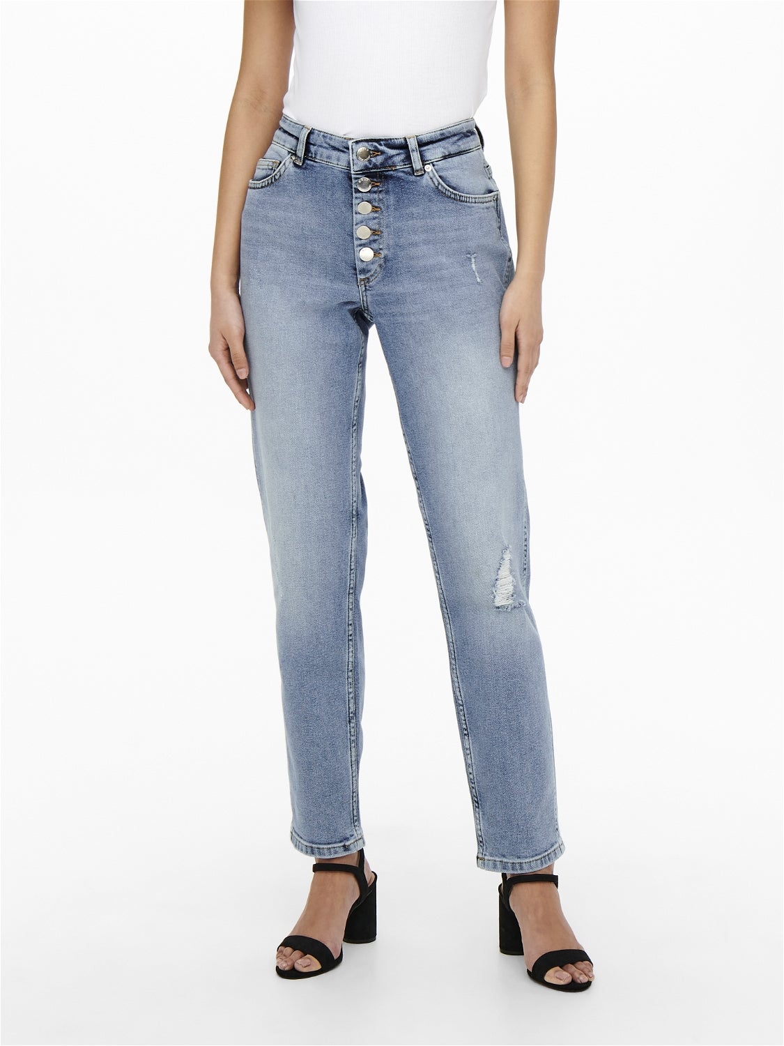 ONLBOBBY Mittlere Taille Skinny Fit Jeans Light Blue Denim