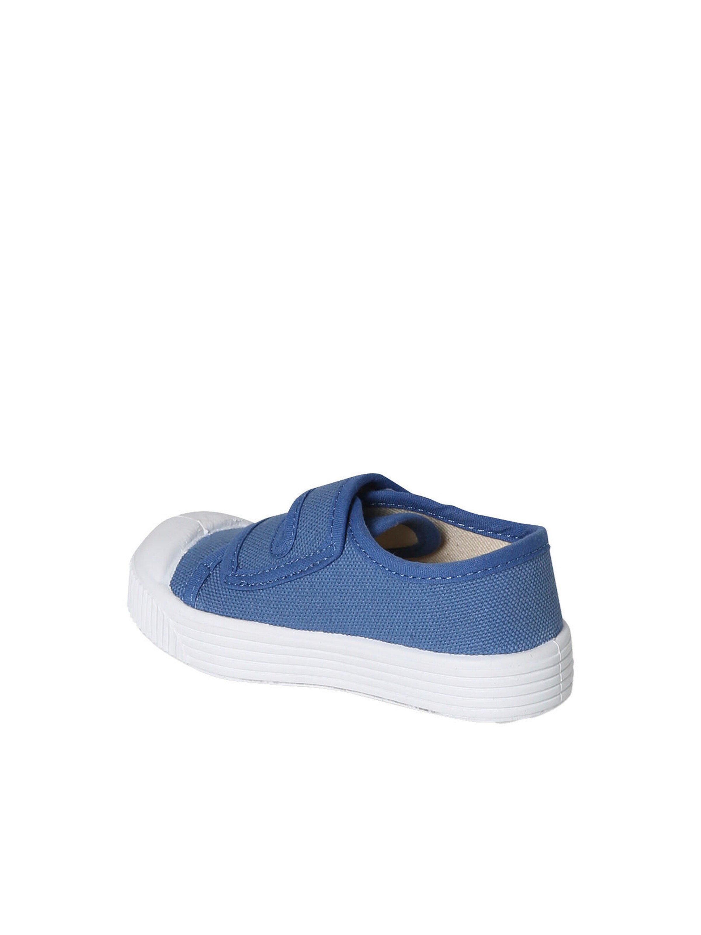 Vertbaudet Baby Stoffschuhe mit Klettverschluss indigo-blau