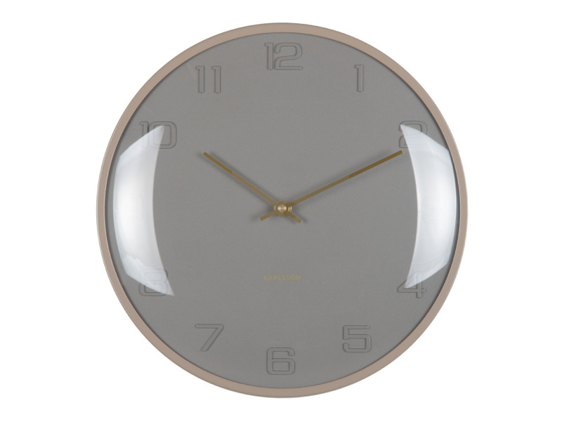 Wall Clock Fuerte Dome KA6084BK Black