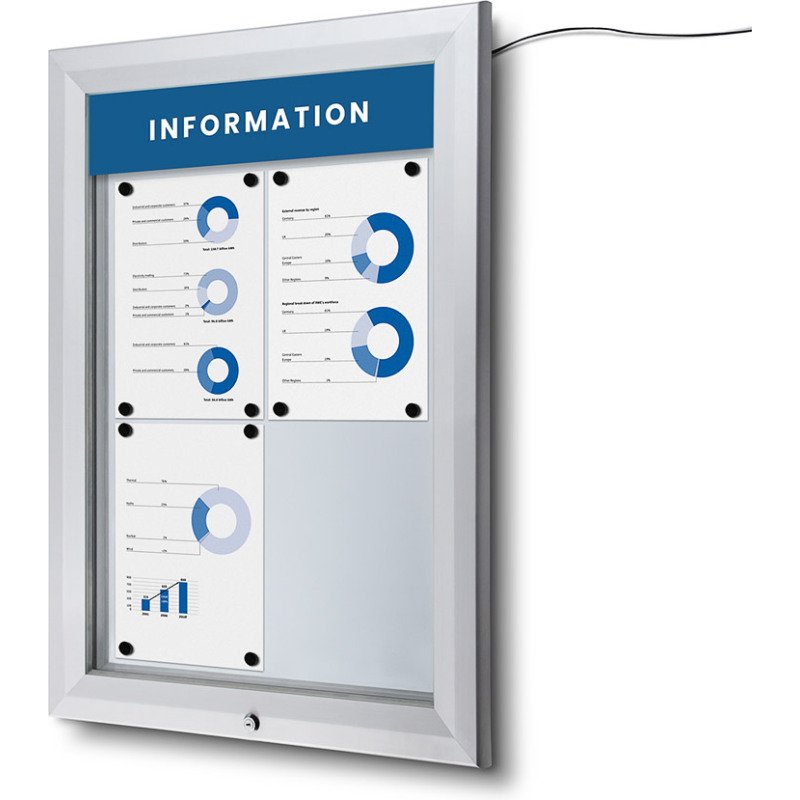 Boîtier d'affichage Extérieur à LED 4x A4