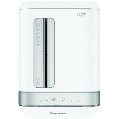 Fellowes Powershred LX221 - destructeur de documents coupe croisée microparticules - 20 feuilles - Corbeille 30 litres - blanc