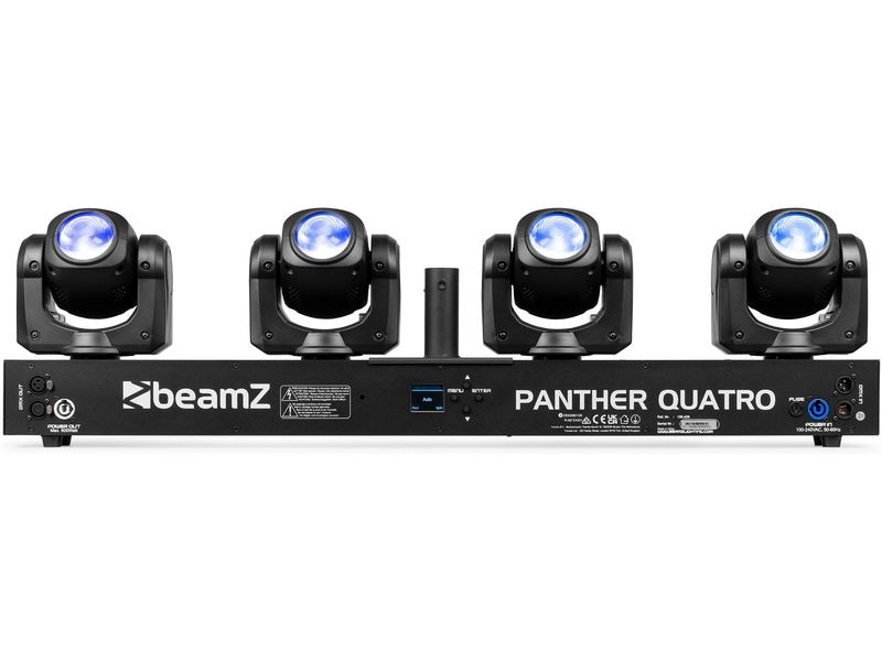 BeamZ Lichtset PANTHER Quatro Beam Vier Moving Heads in einem Gerät