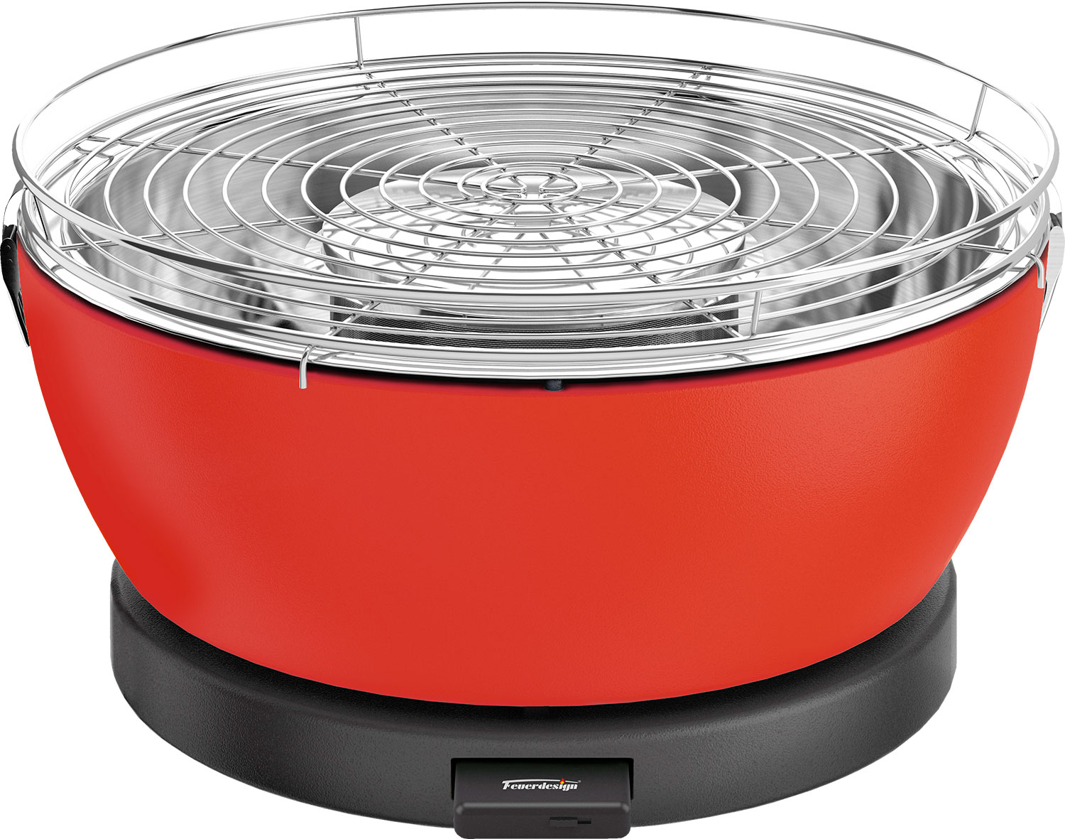 Feuerdesign Vesuvio Holzkohlegrill / Tischgrill rot