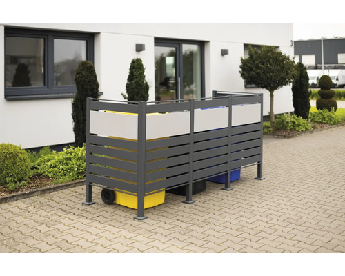 WESTMANN Planum opbergbox met 3 bakken, 250 x 90 x 120 cm, antraciet
