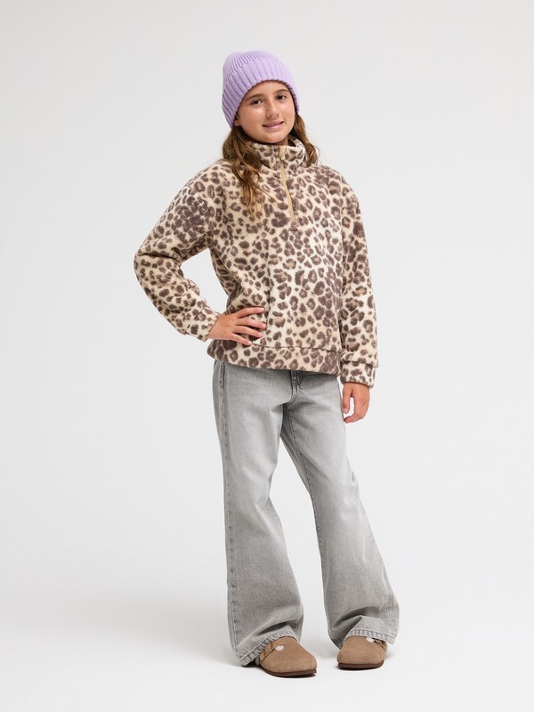 Calling All Mys Polaire à demi-zip Beige Fille 4-16