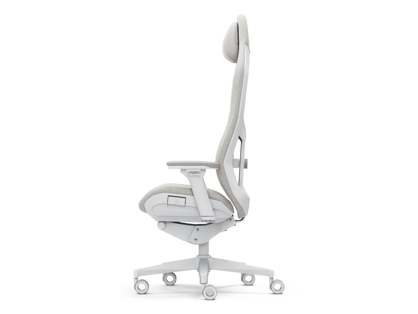 Fractal Design Refine - Spillestol - ergonomisk - lænestol - armstøtter - T-formet - vippe - glass fiber reinforced polyproylene/polyamide - let
