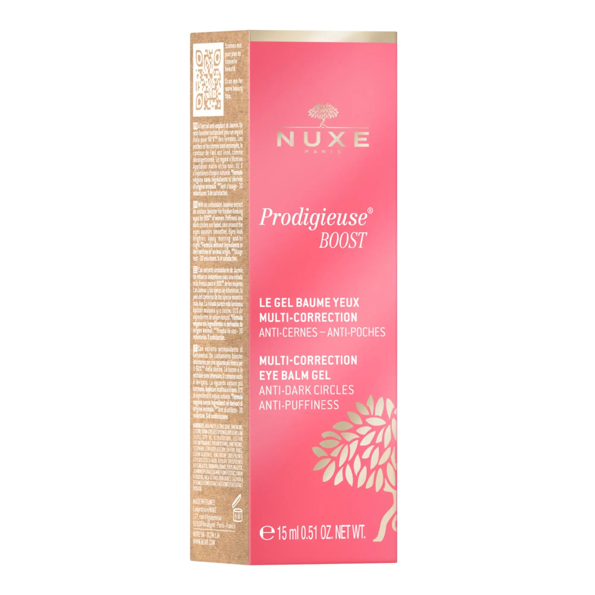 Nuxe - Gel Baume Yeux Multi-Correction CREME PRODIGIEUSE® BOOST- Soin de jour