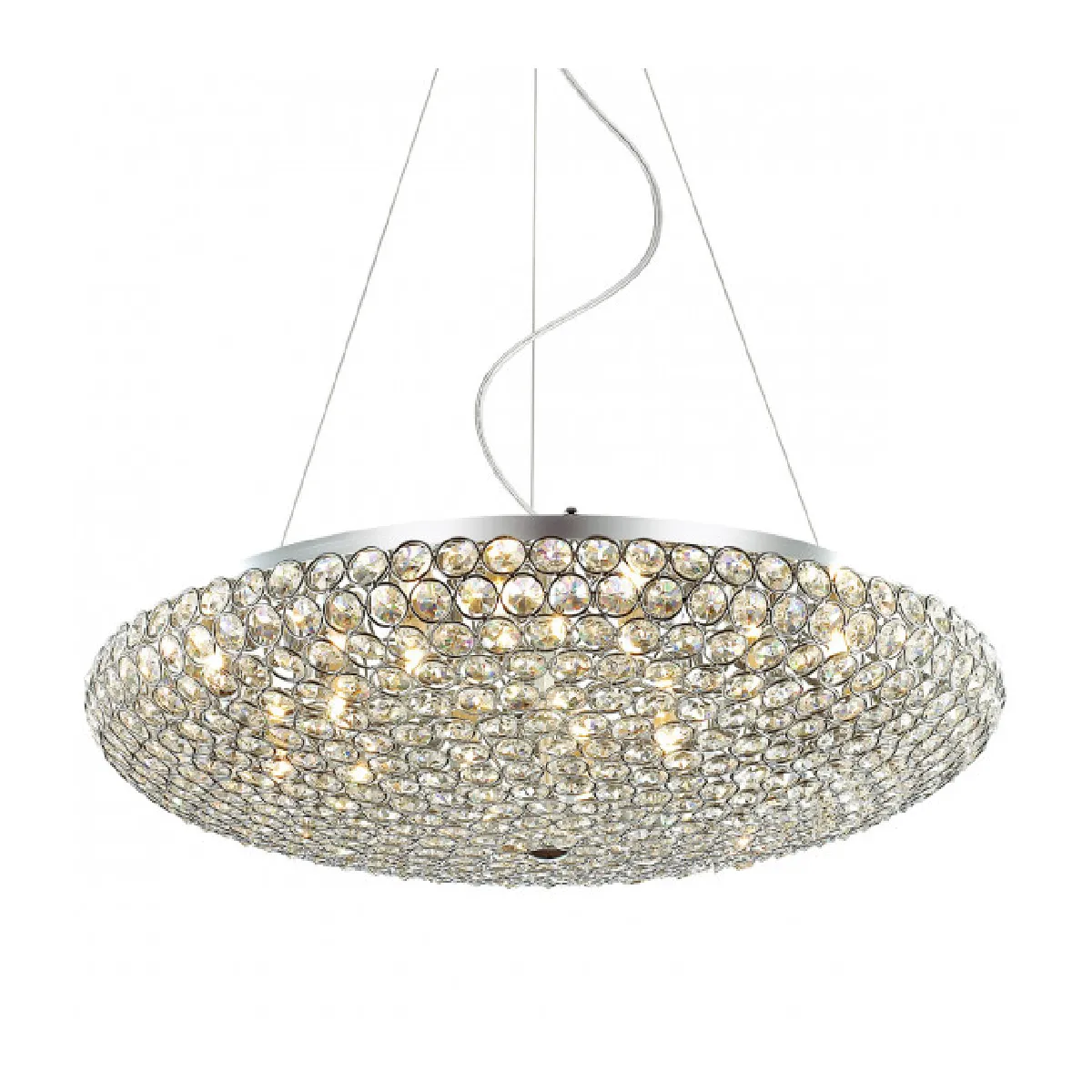 Luminaire Center Suspension Santo - Chrome/cristal