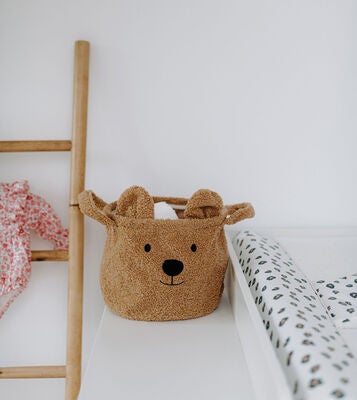 Childhome Oppbevaringskurv Teddy 25x20, Beige